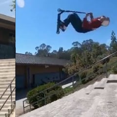 Dante Hutchinson se luce en las míticas escaleras de El Toro con un backflip en scooter