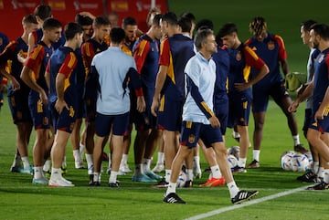 Entrenamiento de la selección española