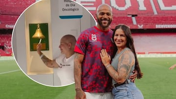 Marcao y su esposa, en una imagen colgado por el brasileño.