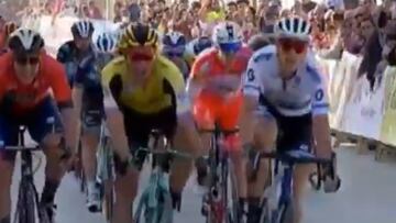 Matteo Trentin logró el triunfo en la segunda etapa.