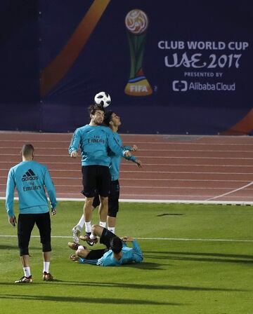 Último entrenamiento antes de la final del Mundial de Clubes