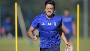 Javi Muñoz, jugador del Oviedo.