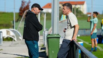 José Alberto y Martija, del Racing.