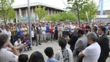 Imagen de una manifestaci&oacute;n de aficionados del Zaragoza.