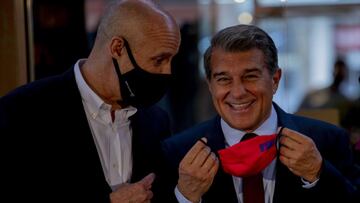Joan Laporta, en la inauguración del Barça Cafe.