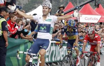 Otra victoria para el recuerdo es la conseguida en la Vuelta a España 2012 en La Collada de la Gallina. Fue una espectacular octava etapa que en las rampas finales, el murciano remató con contundencia por delante de Joaquim Rodríguez y Alberto Contador. Acabó segundo en la general de una Vuelta con pleno español en el podio con Contador primero, y Purito tercero. La brillante actuación de los tres ciclistas sería premiada con el Premio AS de deporte. Este año, lo remataría con la medalla de bronce en el Mundial de Valkenburg.