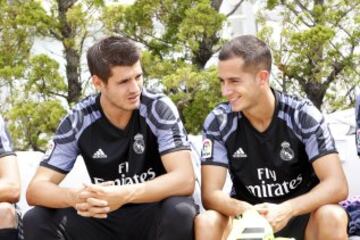 Keylor Navas, Morata, Lucas Vázquez, James y Marcelo fueron los encargados de presentar en Nueva York la tercera equipación del Real Madrid.









