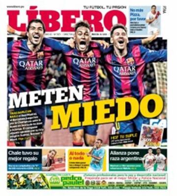 Portadas de la prensa mundial