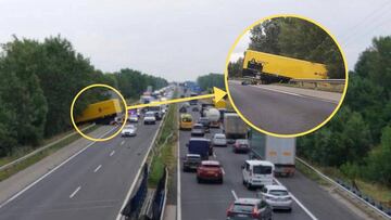 El accidente del cami&oacute;n de Renault.