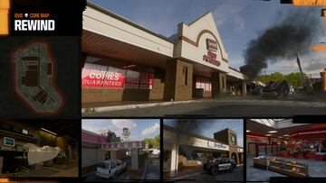 Visit the Liberty Shopping Plaza right on the edge of Liberty Falls, West Virginia and wreak havoc through the strip mall. This 6v6 map has a unique layout, as two outer lanes are connected by multiple routes through and around the shops, a video store in the middle housing several major objectives.