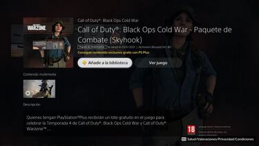CoD Warzone y Black Ops Cold War Temporada 4: nuevo paquete PS Plus gratis en PS5 y PS4