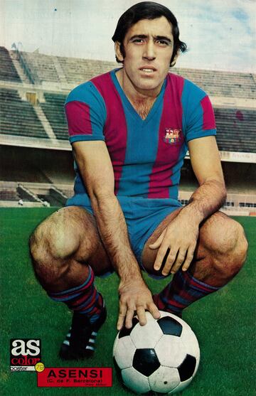 Jugó en el Elche entre 1966 y 1970 y en el Barcelona entre 1970 y 1981.