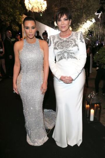 Kim Kardashian y Kris Jenner durante la fiesta 'De Grisogono'.