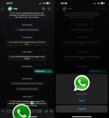 Cómo crear stickers de WhatsApp a partir de tus fotos en tu iPhone con iOS 16