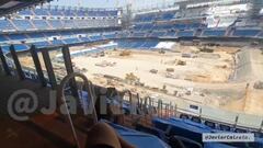 Latest on Bernabéu construction: "Unrecognisable without the roof..."