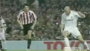 El pase mágico de Zidane a Robinho que sorprendió a Bilbao
