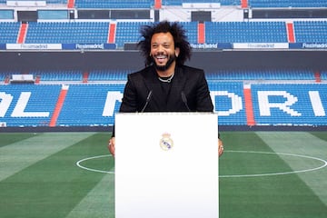 Marcelo durante su despedida.