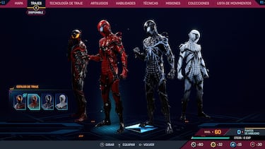 Trajes de Marvel's Spider-Man 2