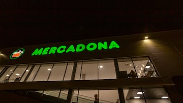 In Lisbon, Portugal, on January 25, 2025, a person enters a Mercadona store. Mercadona ranks as Spain's strongest brand with a ''AAA+'' rating and holds a global position of 25th in the Brand Finance Global 500 report, unveiled at Davos. With a 26.4% market share, it outpaces competitors, reflecting its leadership in the Spanish supermarket sector.(Photo by Luis Boza/NurPhoto via Getty Images)