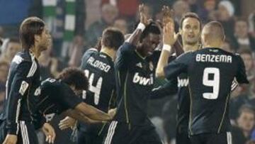 <b>UN EQUIPO.</b> El Madrid fue muy superior y completó una primera parte excelente.