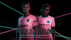 Así es la nueva equipación rosa del Barcelona
