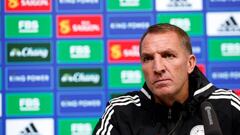 LEICESTER, ENGLAND - DECEMBER 23: Leicester City Manager Brendan Rodgers during the Leicester City press conference at Leicester City Training Ground, Seagrave on December 23, 2022 in Leicester, United Kingdom. (Photo by Plumb Images/Leicester City FC via Getty Images)