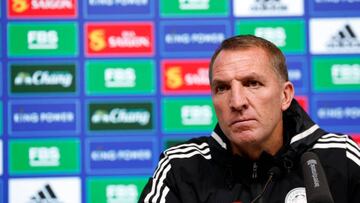LEICESTER, ENGLAND - DECEMBER 23: Leicester City Manager Brendan Rodgers during the Leicester City press conference at Leicester City Training Ground, Seagrave on December 23, 2022 in Leicester, United Kingdom. (Photo by Plumb Images/Leicester City FC via Getty Images)