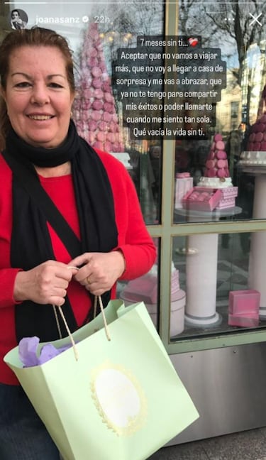 El desgarrador mensaje de Joana Sanz: “Qué vacía la vida sin ti”