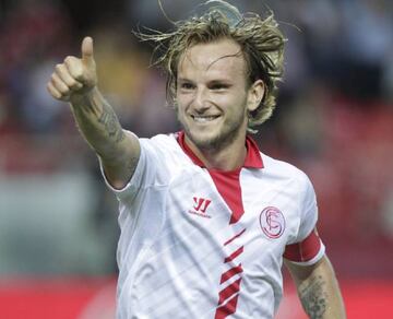 Rakitic became a firm favourite at Sevilla in his three and a half seasons at the club.