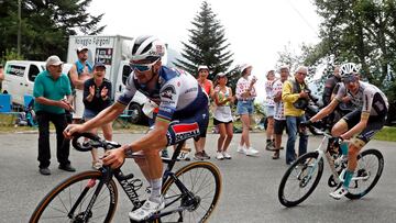 Alaphilippe durante la etapa.