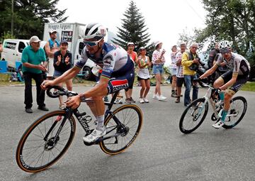 Alaphilippe durante la etapa.