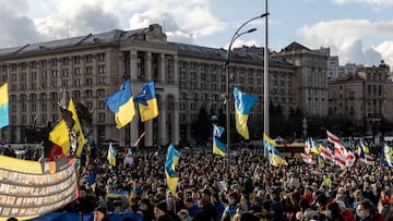 Unity March Held In Kyiv As Russian Military Invasion Seems Imminent