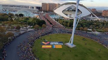 Corredores de la Maratón de Valencia 2019.