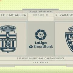 Resumen y goles del Cartagena vs Zaragoza de la Liga SmartBank