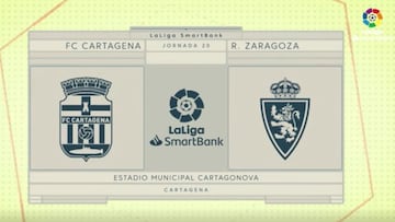 Resumen y goles del Cartagena vs Zaragoza de la Liga SmartBank
