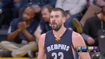 Marc Gasol no defraud¨® en su vuelta: partidazo ante los Lakers