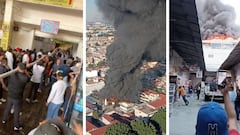 VIDEO: Comerciantes de Tepito forman cadenas humanas para sofocar incendio | últimas noticias