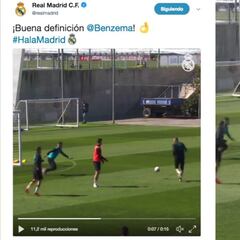 Twitter se echa encima del Madrid por compartir este gol de Benzema