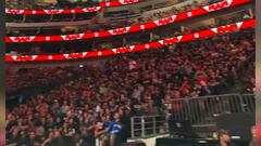 The fans in the stands of Monday’s WWE Raw were chanting against the Houston Astros as they lost to the Texas Rangers in the ALCS championship.