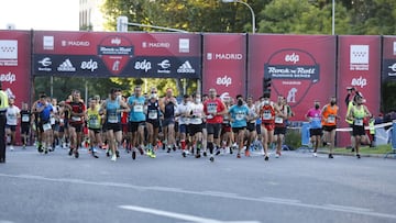 Salida de la Maratón de Madrid 2021.