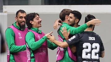 Bellerín, durante un entrenamiento del Betis esta temporada.