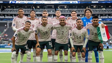 México previo al partido contra Panamá en la Nations League.