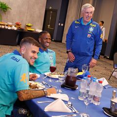 Primeras imágenes de Ancelotti con Brasil: guiño a Vinicius