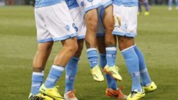 Insigne celebra su segundo gol ante la Fiorentina.