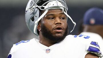 Antwaun Woods de Dallas Cowboys en el AT&T Stadium; Arlington, Texas. Octubre 14, 2018.