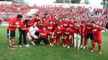 Alegría de Osasuna, que se queda en Segunda.