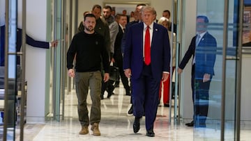 Trump negó que se refirió al presidente de Ucrania como “dictador” en una publicación que aún está disponible en su perfil de Truth Social.