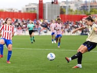 Alexia Putellas en el Atlético de Madrid - FC Barcelona disputado en octubre.