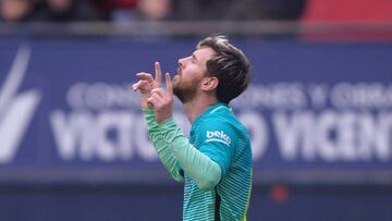 Barcelona golea al Osasuna con sólida actuación de Messi