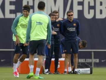 Último entrenamiento del Barça antes de enfrentarse al Villarreal